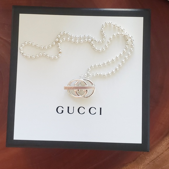 Gucci Interlocking Gs Boule Sterling Necklace GG Boutique